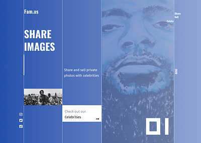 Famus - Hero Section hero section web design