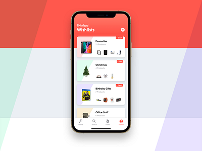 Wishlist App Concept UI concept design design iphone mobile product listing products ui ux wishlist