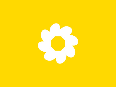 Abstract Logo brand identity design flower golden ratio illustrator logo logo design logo designer minimal sign simple yellow