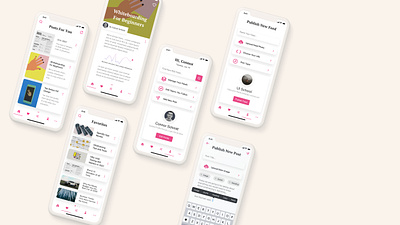 RSS App Full Concept app app design blog feed ios mobile first ui ui design ux ux design