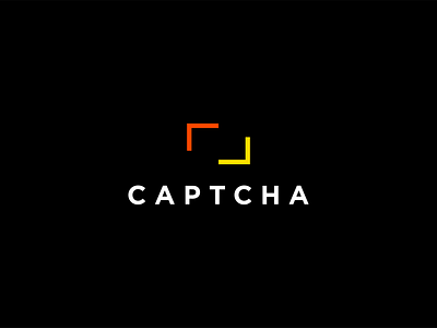 Captcha Logo branding concept design illustration logo minimalist typography vector