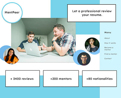 Design 27: MentPeer 30daychallenge 30daysofwebdesign dailydesignchallenge webdesign