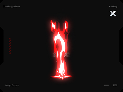 Redmagic Flame animation design motion graphics