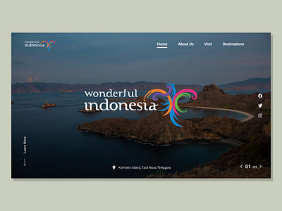 Wonderful Indonesia Web Design design flat minimal ui ux web website