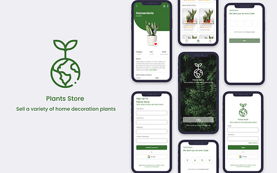 Plants Store app app ui ux web designui designui uiux illustration ui ui ux web design ux