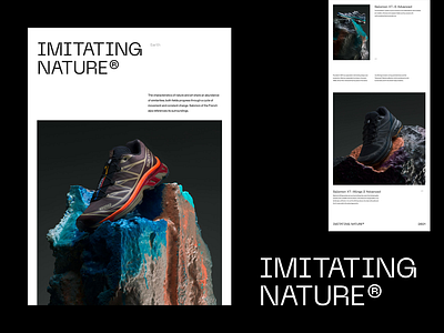 IMITATING NATURE® — Layout Exploration animated animation art direction brutalism brutalist exploration layout layout exploration magazine minimal minimalism minimalist poster type typeface typography ui ux website website concept