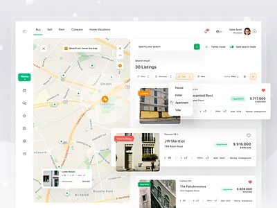 Property Broker Platform apartment broker buy house map platform property real estate region rent sell web website
