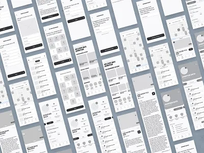 Historik wireframes app design historik history interface mobile product design wireframes