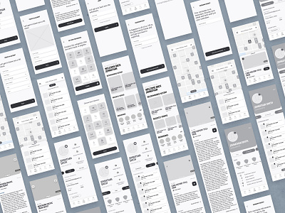 Historik wireframes app design historik history interface mobile product design wireframes