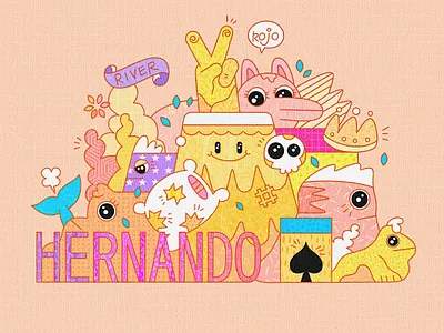 HERNANDO character doodle illustration illustrator