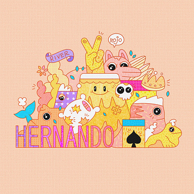 HERNANDO character doodle illustration illustrator