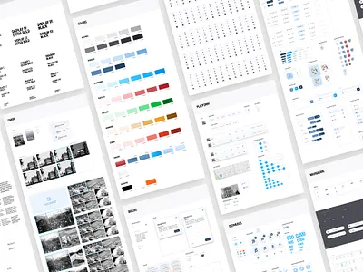 Historik Design System blue buttons colors components crooz media design design system figma fonts green historik interface product design red