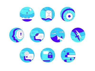 Illustration Set - Mentoring and Learning icons illustration mentorship
