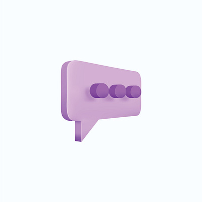3D chat icon 3d app branding chat design digital icon illustration pastel simple ui ux vector web