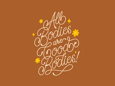 Good bodies bodies body good goodbodies goodtype lettering monoline positive positive quote positive vibes procreate quote quotes script