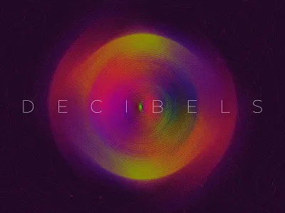 Decibels abstract colorful design technology wip
