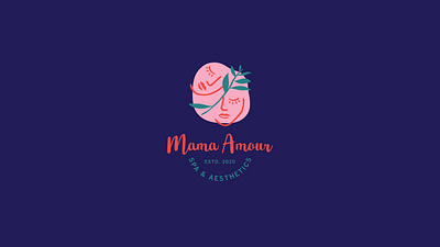 Mama Amour Branding brand identity brand identity designer branding branding design design icon logo logo design logo mark stationery design