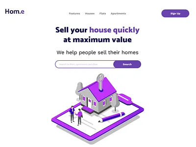 Homie - Hero Section day 26 hero section web design