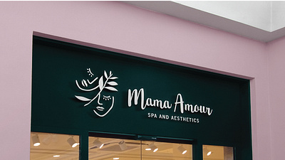 Mama Amour Branding brand identity brand identity design brand identity designer branding branding design graphic design icon illustration logo design signage signage design