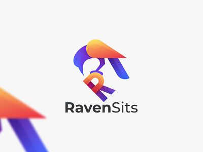 Raven Sits app branding design icon illustration logo typography ui ux vector