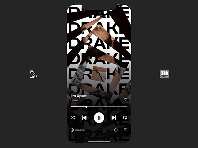 Drake / Canvas aftereffects animation branding canvas design drake graphicdesign interactive lettering loop motion motionddesign music ovo spotify square transition vertigo