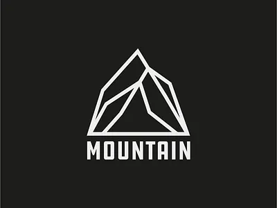 Minimal Mountain logo adventure badge brand climb design draw drawing explore graphic design hike icon identity illustrate llustration logo mountain outdoors