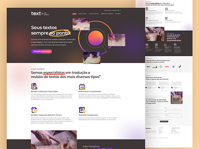 Texto ao Ponto - Website brand design branding design figma graphic design logo logo design mobile responsive ui ux uxui visual identity website wordpress