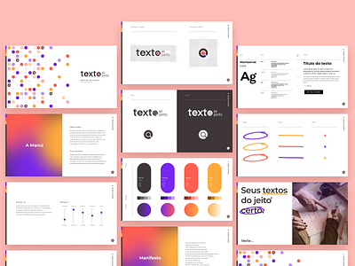 Texto ao Ponto - Brand book brand book brand design brand guide brandbook branding design graphic design logo logo design presentation visual identity