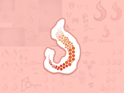 Origins fashion flame illustrator logo logodesign sketches
