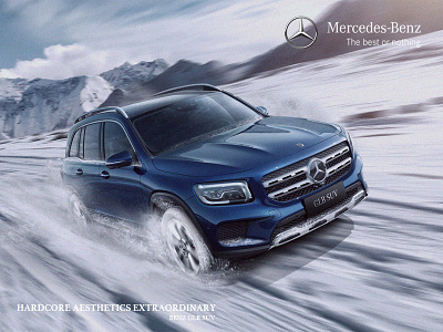 Benz GLB SUV ad auto benz branding global graphic suv
