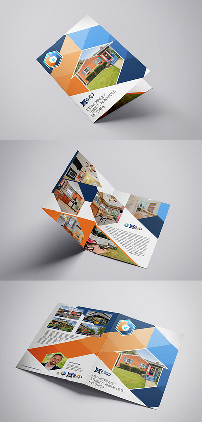 A sample of direction signs & bi fold design brochure brand identity brochure design brochure layout brochure template corporate flyer