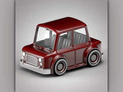 3d cartoon car 3d 3dillustration 3dtype 3dtypography branding c4d design illustration octanerender typography