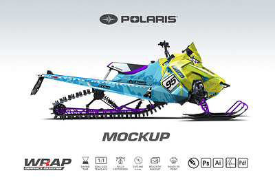 Polaris AXYS RMK 800 163 axys decal design ktm motorcross polaris print snowmobile vector vinyl wrap