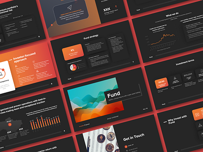 Crypto Fund Presentation business presentation case study cryptocurrency dark theme fund fundraizing investor deck keynote presentation pitch deck pitch deck template powerpoint presentation ppt presentation design