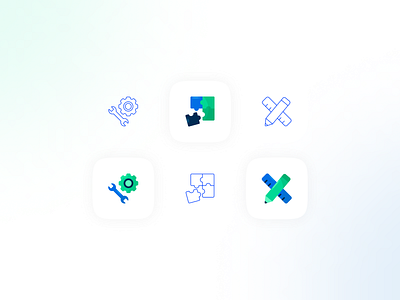 Startup Icon Illustration Set - Mix Style agile blue business icon colorful company design flat icon green icon icon design icon pack illustration modern sprint startup startup icon team team illustration teamwork