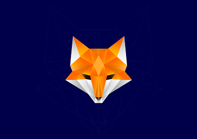 Fox Polygon adobe illustrator branding design fox illustration fox logo fox polygon graphic design icon illustration logo polygon polygon art polygons