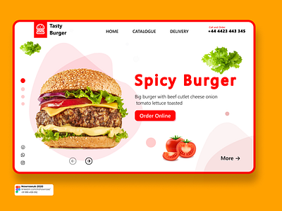 Burger Landing page 02 app burgers delivery design food food and drink food app foodie landingpage pizza restaurant typography ux