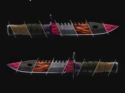 M9 Bayonet 3d bayonet blender cg eevee game knife lowpoly steel