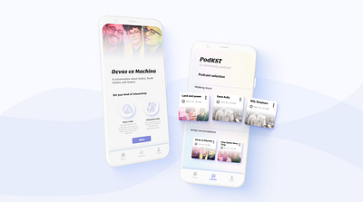 PodKST app design mobile app ui
