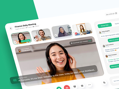 Tanglet Videocall Platform bussines card clean communication conference conferencecall design event meeting platform seminar technology training ui userinterface video videocall voicecall webinar workfromhome