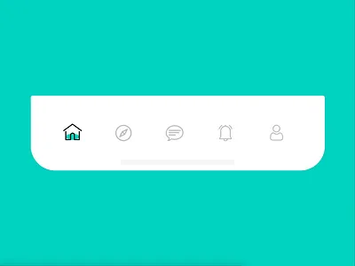 Tab Bar Animation animation graphicdesign icon illustration interaction design mobile app design tabbar tabbar animation ui design ux design