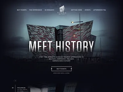 Titanic Homepage Header belfast header homepage titanic