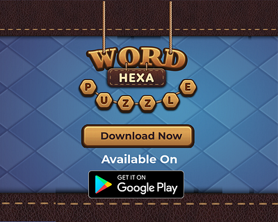 Word Hexa Game -End card app branding design logo logo design logodesign ux vector web website