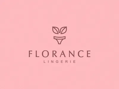 Florance beuty bra branding cotton flower flower pot identity leaf lingerie logo logo for sale logodesign logoidea logomark logotype nature unused woman