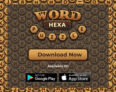 Word Hexa Puzzle Game- Ecard app branding design logo logo design ui ux vector web website