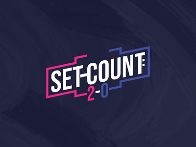 Set-Count: 2-0 branding design esports logo tournament