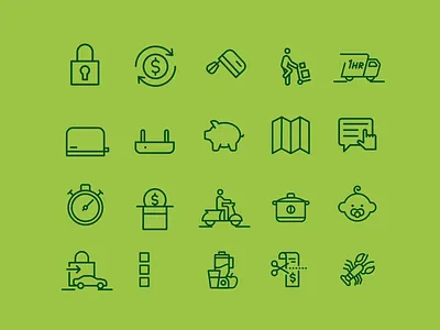 Woolworths Icons animated icons animation icon icon library iconography line motion motion graphics vector