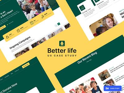 Charity Donation Website branding charity clean design donation hlep landing page minimal nonprofit nonprofit organization poor ui uiux ux web design