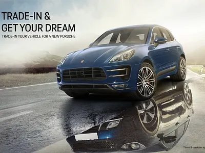 Porsche Trade-in Campaign KV ad advertising art artwork campaign creative design print retouch visual