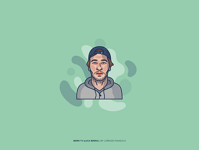 Berri Tv adobe illustrator art colors dribbble expression face flat flat portrait graphic portrait twitch